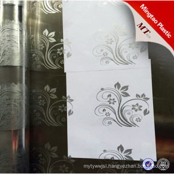 custom printed pvc film for packing mattress / design printed logo for clear pvc film